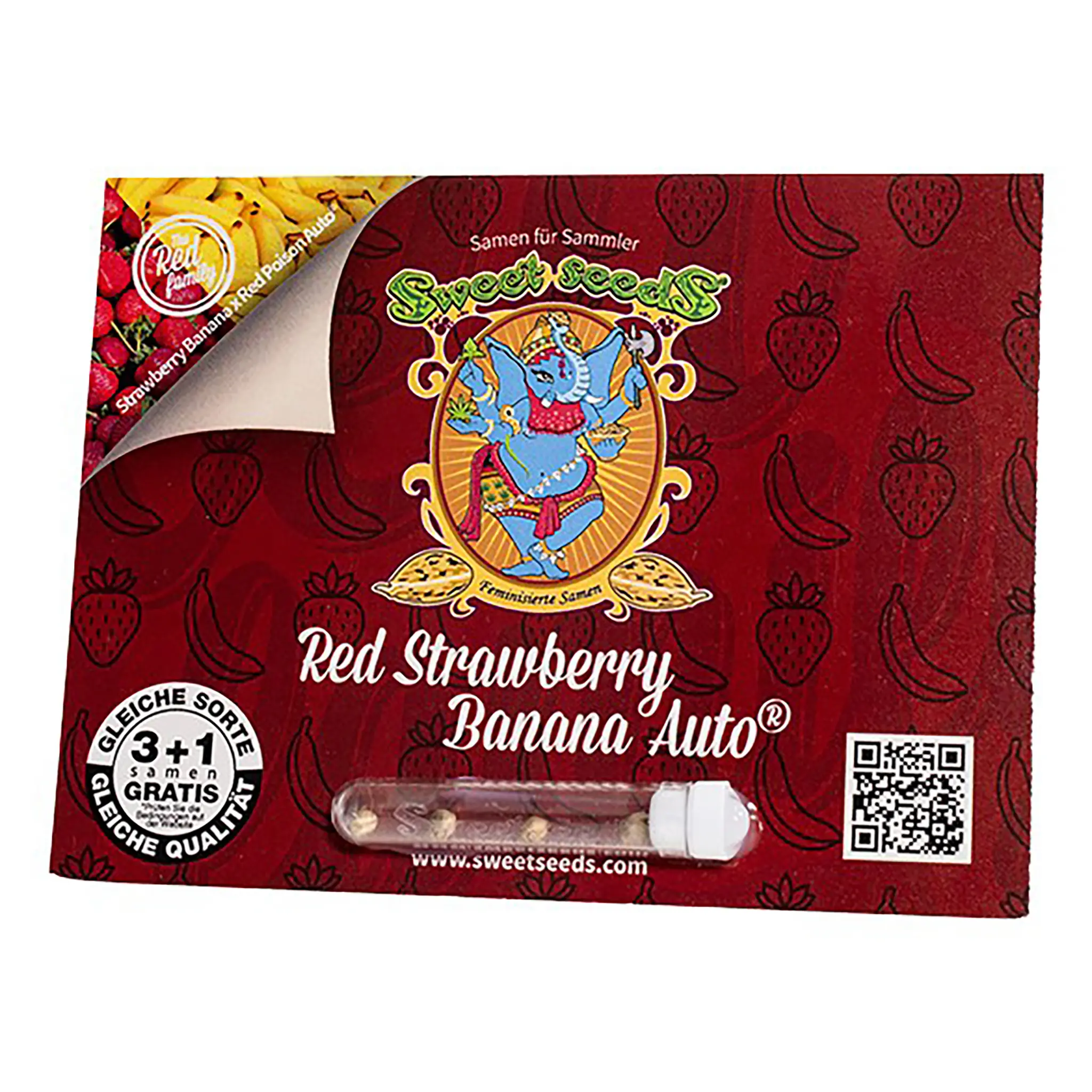 Red Strawberry Banana Auto-3 Stück-